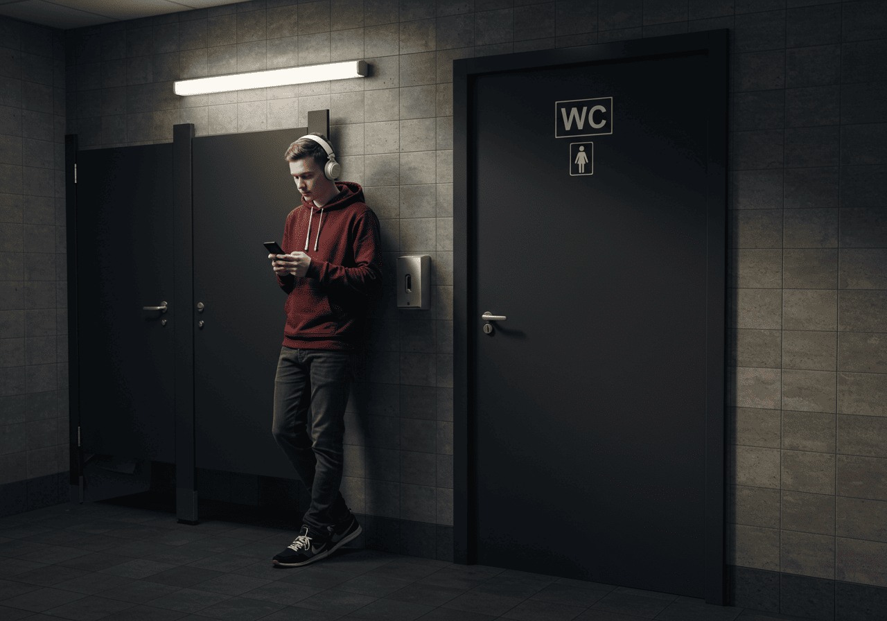 listening to quran in bathroom