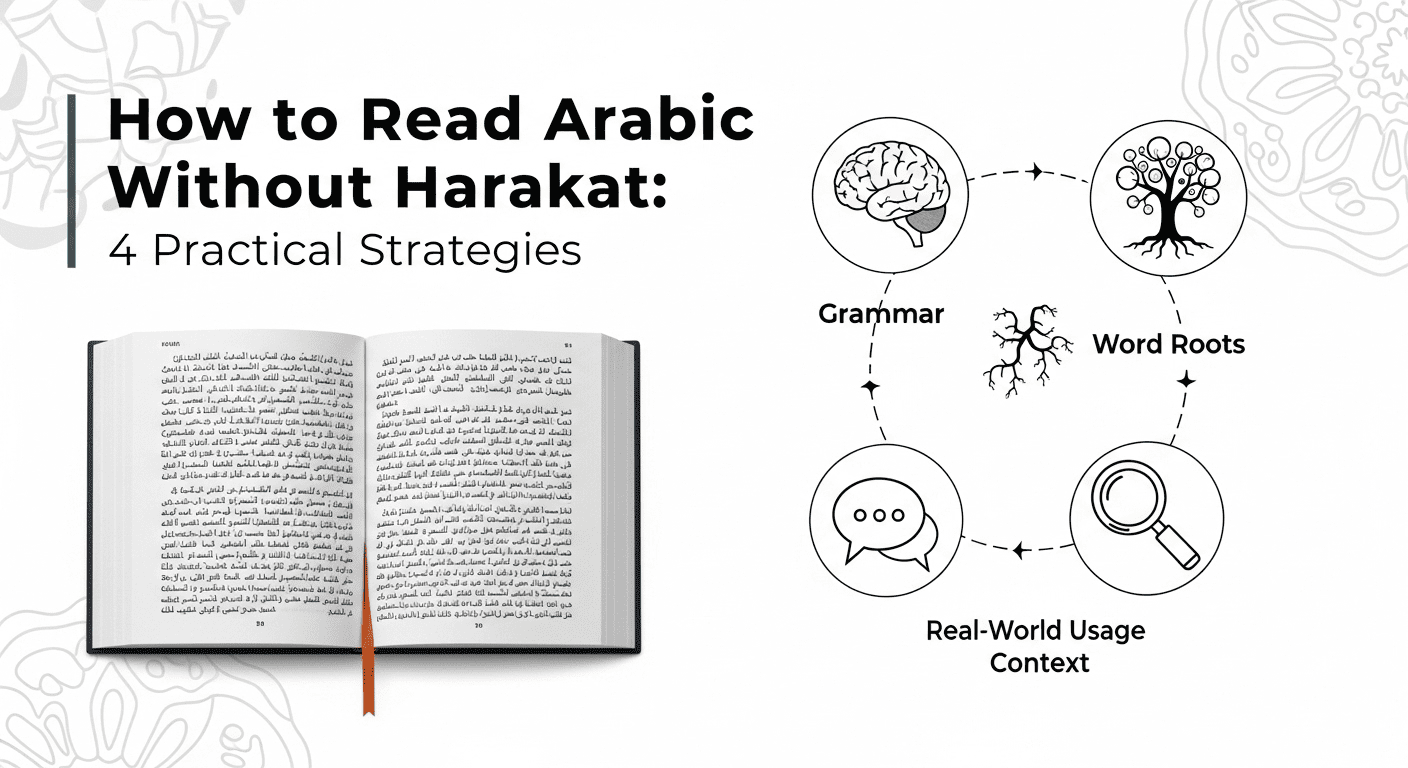 How to read Arabic without harakat